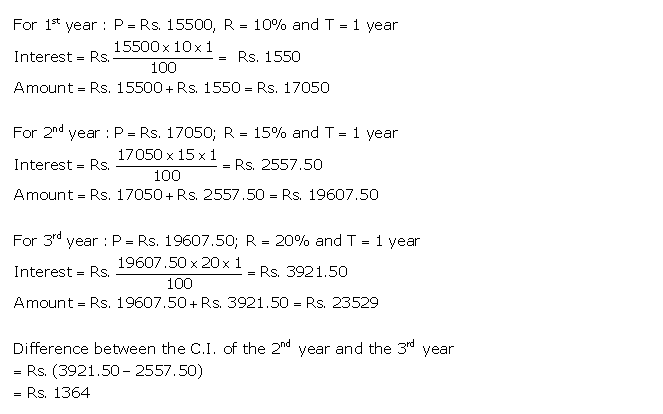 Frank ICSE Solutions for Class 9 Maths Compound Interest Ex 3.1 29