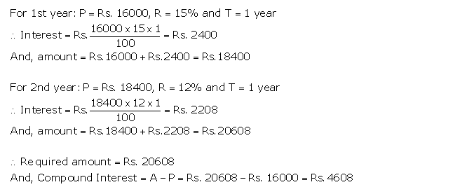 Frank ICSE Solutions for Class 9 Maths Compound Interest Ex 3.1 5