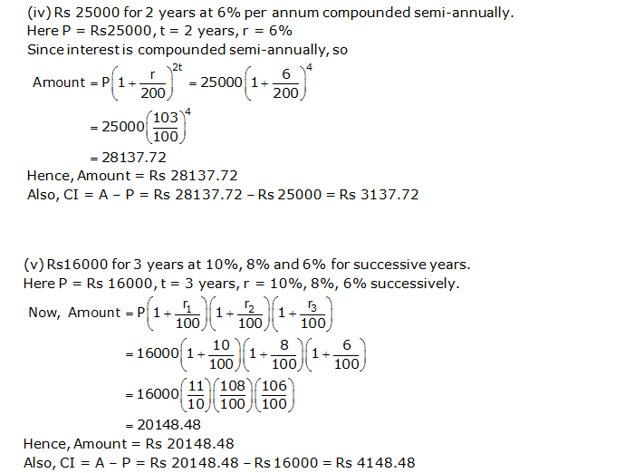 Frank ICSE Solutions for Class 9 Maths Compound Interest Ex 3.2 3