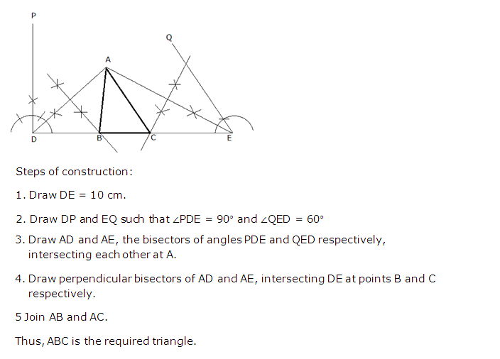 Frank ICSE Solutions for Class 9 Maths Constructions of Triangles Ex 14.1 51