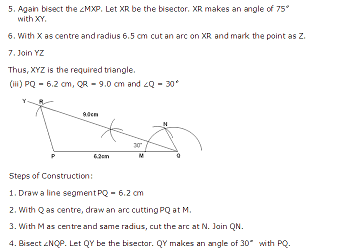 Frank ICSE Solutions for Class 9 Maths Constructions of Triangles Ex 14.1 6