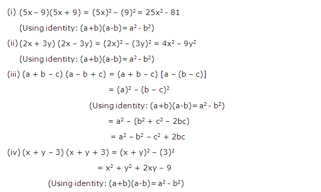 Frank ICSE Solutions for Class 9 Maths Expansions Ex 4.1 4