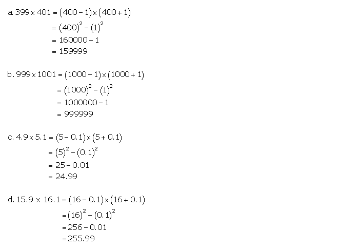 Frank ICSE Solutions for Class 9 Maths Expansions Ex 4.1 7