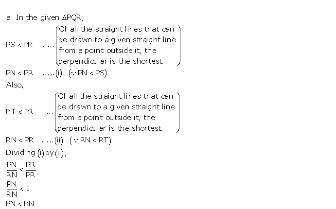 Frank ICSE Solutions for Class 9 Maths Inequalities in Triangles Ex 13.1 20