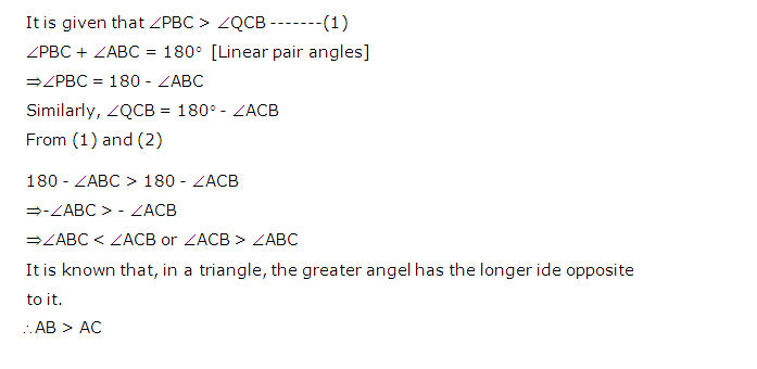 Frank ICSE Solutions for Class 9 Maths Inequalities in Triangles Ex 13.1 8