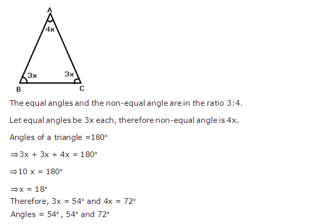 Frank ICSE Solutions for Class 9 Maths Isosceles Triangle Ex 12.1 1