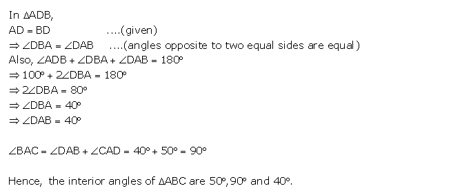 Frank ICSE Solutions for Class 9 Maths Isosceles Triangle Ex 12.1 10