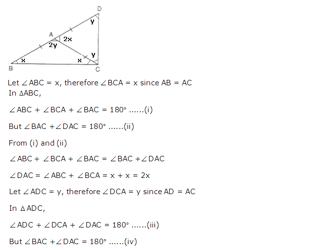 Frank ICSE Solutions for Class 9 Maths Isosceles Triangle Ex 12.1 11