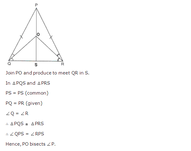 Frank ICSE Solutions for Class 9 Maths Isosceles Triangle Ex 12.1 13