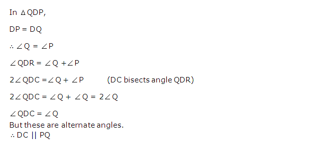 Frank ICSE Solutions for Class 9 Maths Isosceles Triangle Ex 12.1 16