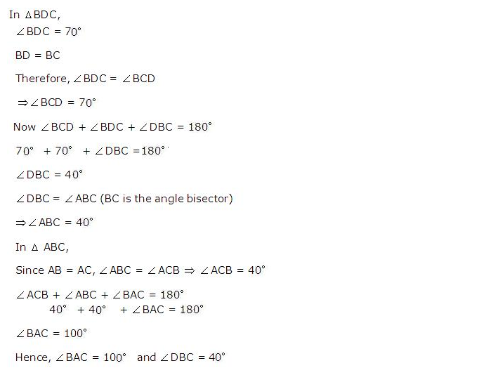 Frank ICSE Solutions for Class 9 Maths Isosceles Triangle Ex 12.1 19