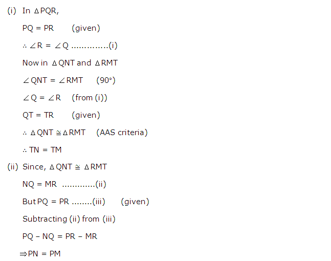 Frank ICSE Solutions for Class 9 Maths Isosceles Triangle Ex 12.1 20