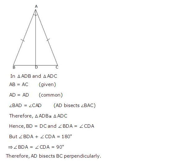 Frank ICSE Solutions for Class 9 Maths Isosceles Triangle Ex 12.1 26