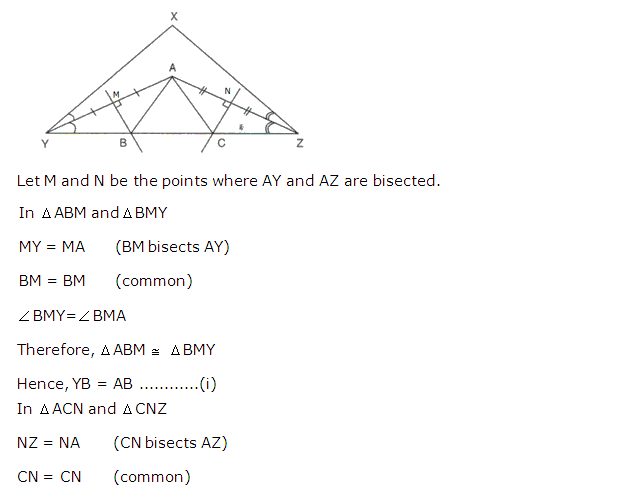 Frank ICSE Solutions for Class 9 Maths Isosceles Triangle Ex 12.1 29