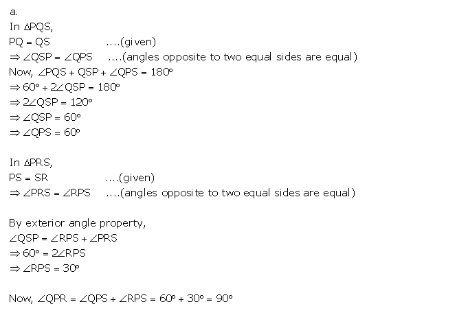 Frank ICSE Solutions for Class 9 Maths Isosceles Triangle Ex 12.1 36