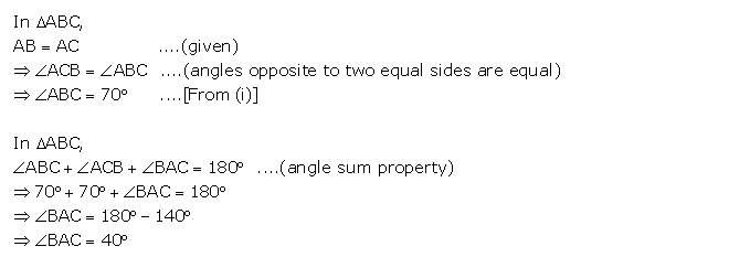 Frank ICSE Solutions for Class 9 Maths Isosceles Triangle Ex 12.1 41