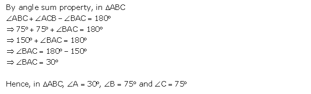 Frank ICSE Solutions for Class 9 Maths Isosceles Triangle Ex 12.1 6