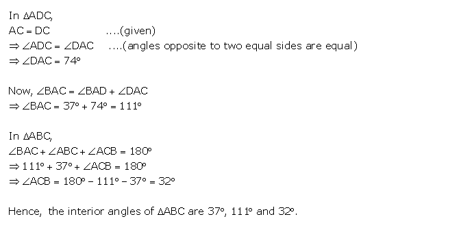 Frank ICSE Solutions for Class 9 Maths Isosceles Triangle Ex 12.1 8