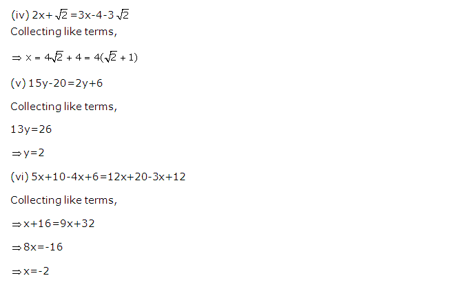 Frank ICSE Solutions for Class 9 Maths Linear Equations Ex 7.1 4