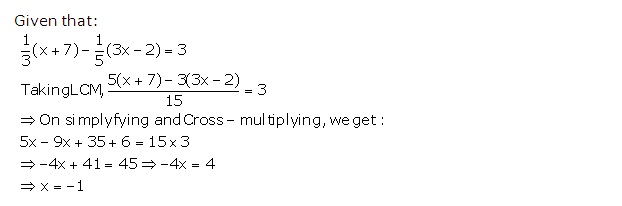 Frank ICSE Solutions for Class 9 Maths Linear Equations Ex 7.2 2