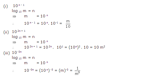 Frank ICSE Solutions for Class 9 Maths Logarithms Ex 10.1 13