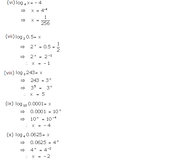 Frank ICSE Solutions for Class 9 Maths Logarithms Ex 10.1 6