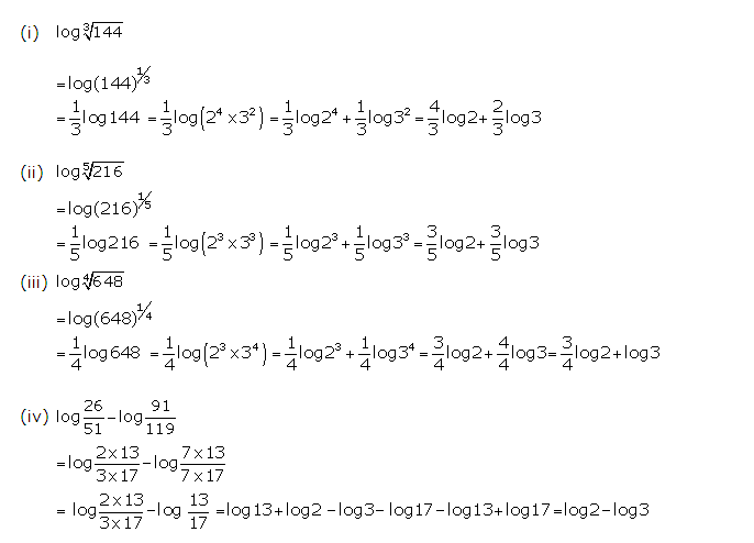 Frank ICSE Solutions for Class 9 Maths Logarithms Ex 10.2 2