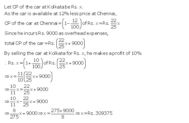 Frank ICSE Solutions for Class 9 Maths Profit, Loss and Discount Ex 2.1 14