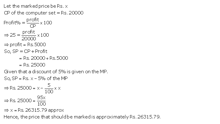 Frank ICSE Solutions for Class 9 Maths Profit, Loss and Discount Ex 2.3 34