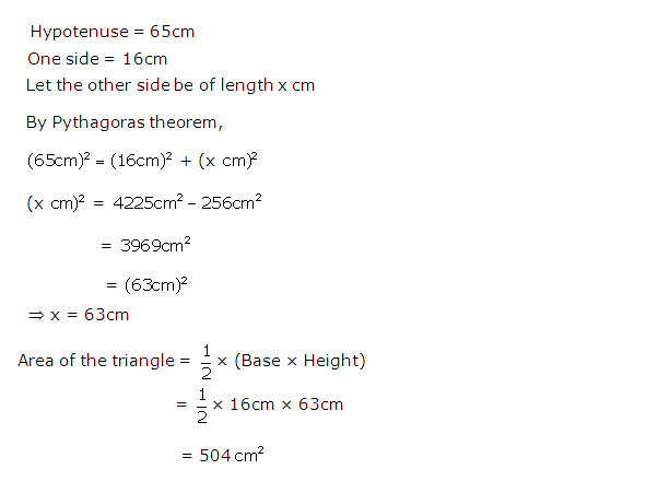 Frank ICSE Solutions for Class 9 Maths Pythagoras Theorem Ex 17.1 3