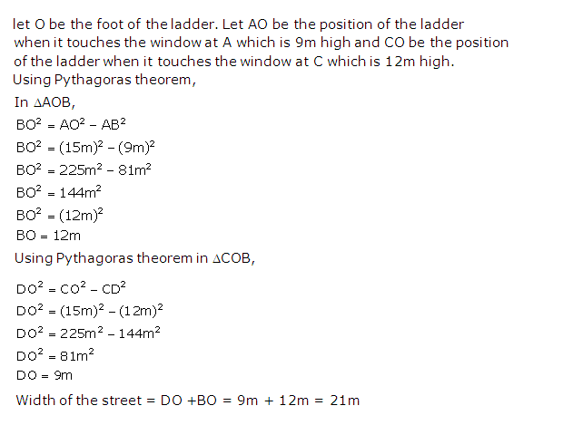 Frank ICSE Solutions for Class 9 Maths Pythagoras Theorem Ex 17.1 7