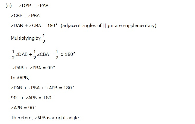 Frank ICSE Solutions for Class 9 Maths Quadrilaterals Ex 19.1 12