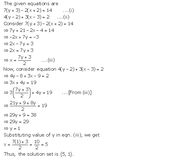 Frank ICSE Solutions for Class 9 Maths Simultaneous Linear Equations Ex 8.1 11