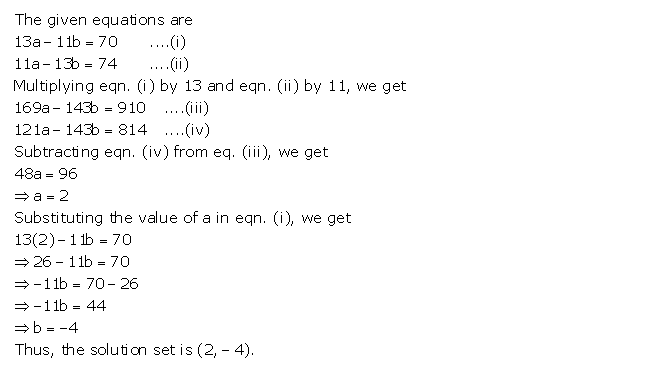 Frank ICSE Solutions for Class 9 Maths Simultaneous Linear Equations Ex 8.1 17