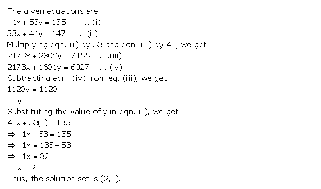 Frank ICSE Solutions for Class 9 Maths Simultaneous Linear Equations Ex 8.1 18