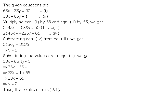 Frank ICSE Solutions for Class 9 Maths Simultaneous Linear Equations Ex 8.1 19