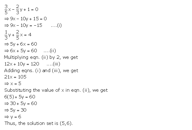 Frank ICSE Solutions for Class 9 Maths Simultaneous Linear Equations Ex 8.1 21