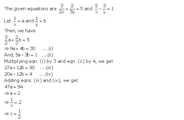 Frank ICSE Solutions for Class 9 Maths Simultaneous Linear Equations Ex 8.1 23