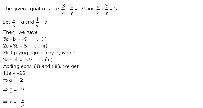 Frank ICSE Solutions for Class 9 Maths Simultaneous Linear Equations Ex 8.1 25