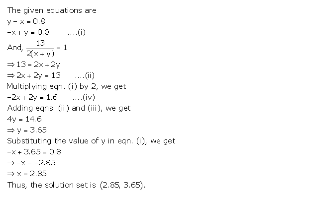 Frank ICSE Solutions for Class 9 Maths Simultaneous Linear Equations Ex 8.1 27