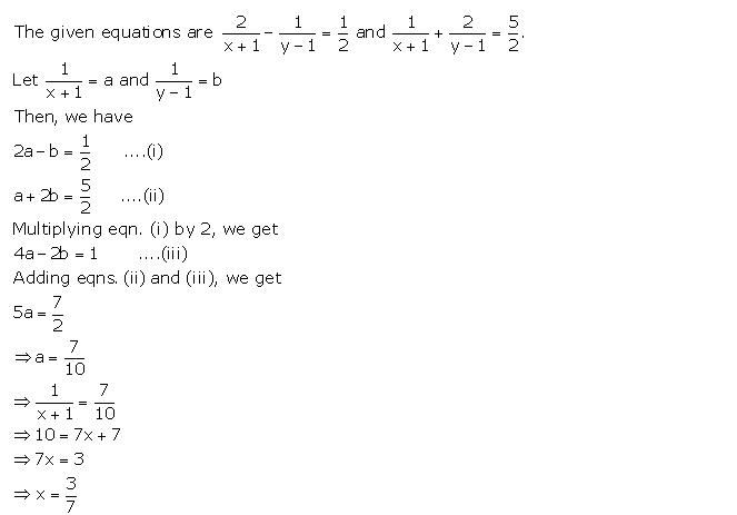 Frank ICSE Solutions for Class 9 Maths Simultaneous Linear Equations Ex 8.1 31