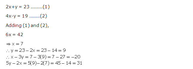 Frank ICSE Solutions for Class 9 Maths Simultaneous Linear Equations Ex 8.1 38