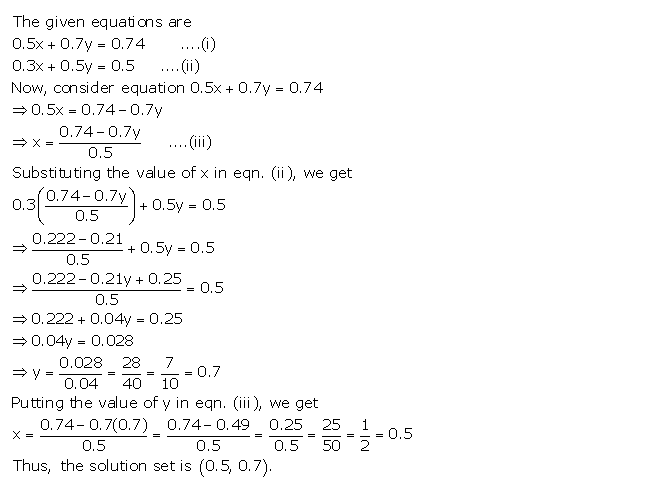 Frank ICSE Solutions for Class 9 Maths Simultaneous Linear Equations Ex 8.1 7