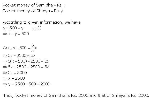 Frank ICSE Solutions for Class 9 Maths Simultaneous Linear Equations Ex 8.3 33