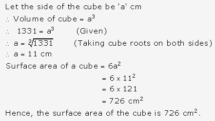 Frank ICSE Solutions for Class 9 Maths - Surface Areas and Volume of Solids 1