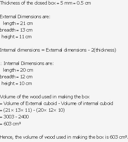 Frank ICSE Solutions for Class 9 Maths - Surface Areas and Volume of Solids 20