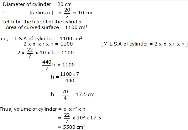 Frank ICSE Solutions for Class 9 Maths - Surface Areas and Volume of Solids 34