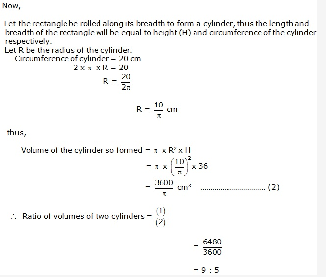 Frank ICSE Solutions for Class 9 Maths - Surface Areas and Volume of Solids 47