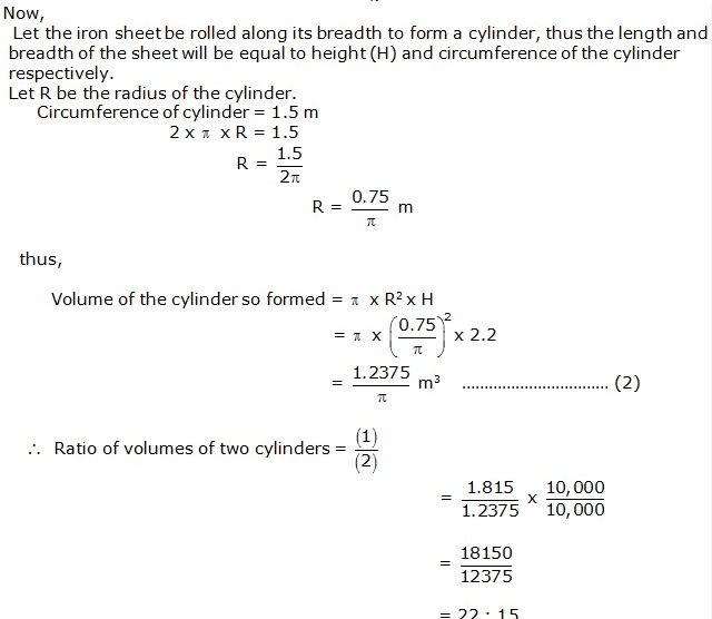 Frank ICSE Solutions for Class 9 Maths - Surface Areas and Volume of Solids 49