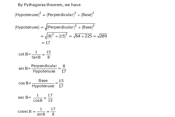 Frank ICSE Solutions for Class 9 Maths Trigonometrical Ratios Ex 26.1 10